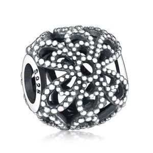 Pandora bracelet moments rose flower charm sterling silver 925